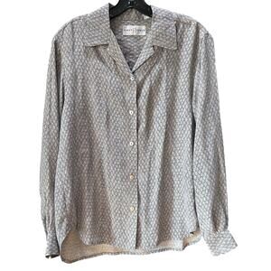 100% Silk First Issue Blouse Vintage Size Small
